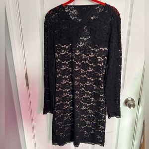 Black lace dress